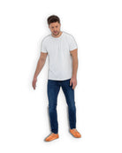 Back view Orange Suede Oxford Shoes - Calf Leather Handcrafted | Bespoky
