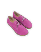 Men's Pink Nubuck Oxford Shoes - Handcrafted Calf Leather Wide Toe Box | Bespoky