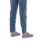 Pair Purple Oxford Shoes - Barefoot Wide Toe Calf Leather | Bespoky
