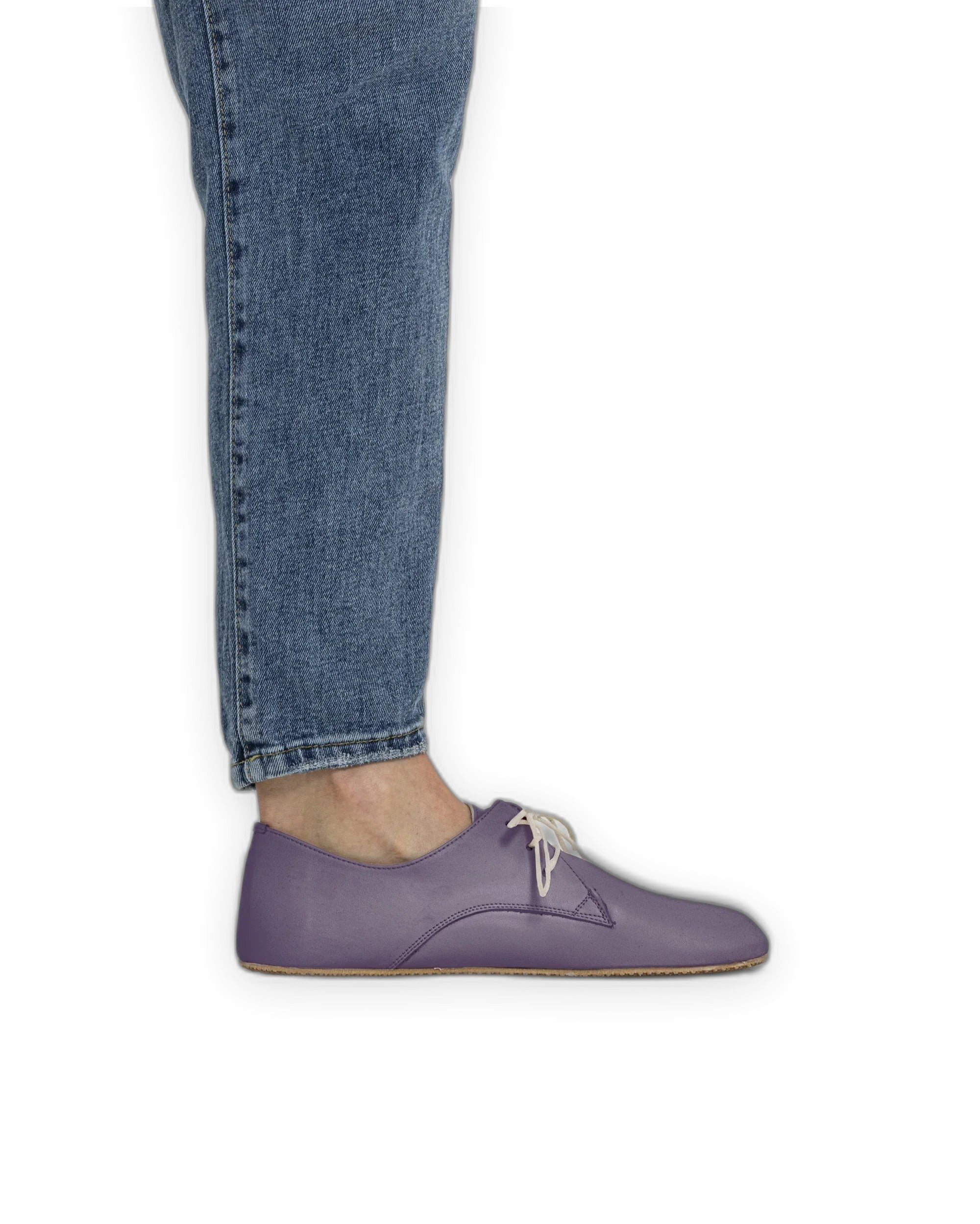 Back view Purple Oxford Shoes - Calf Leather Handcrafted | Bespoky