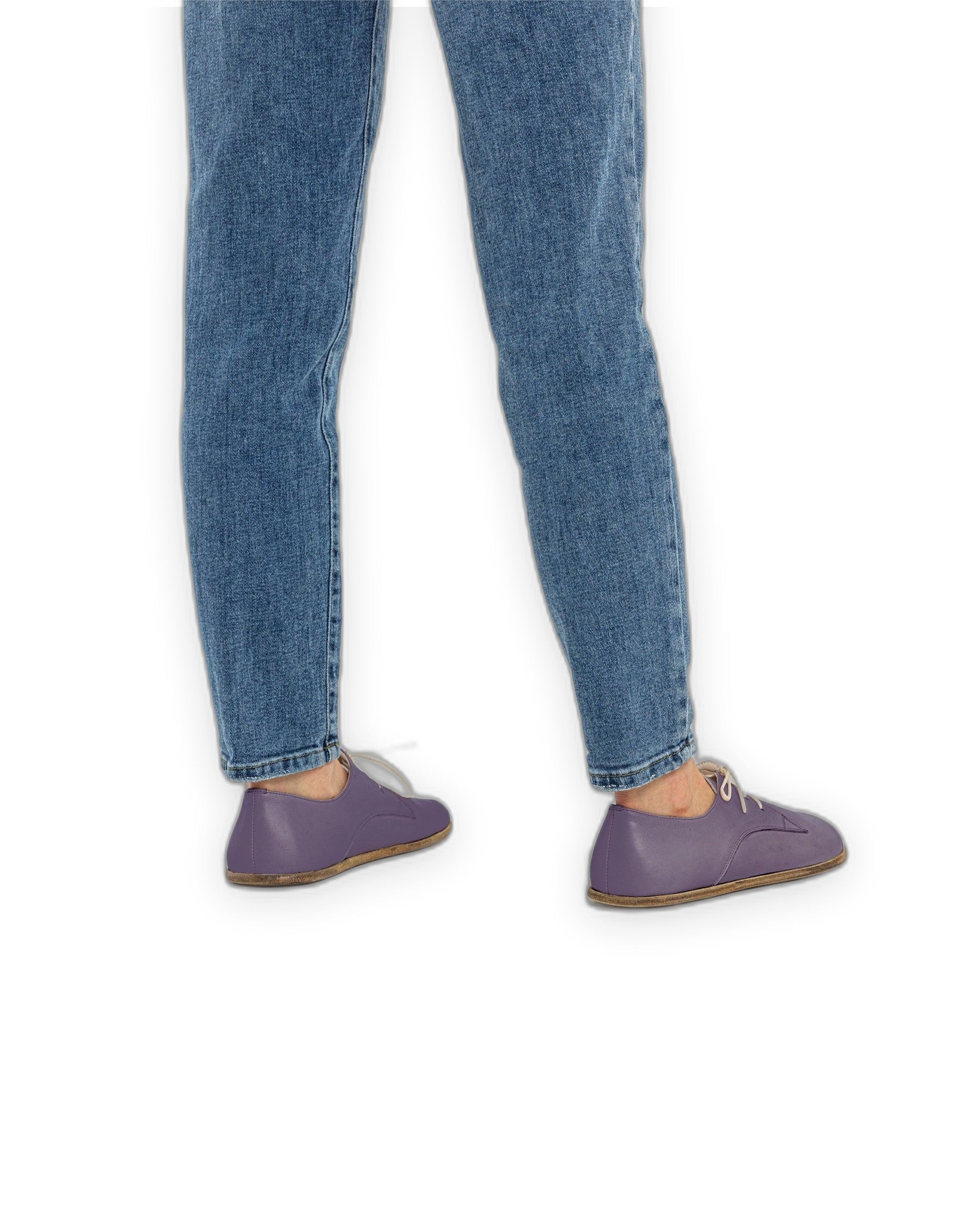 Detail Purple Oxford Shoes - Handcrafted Calf Leather Turkey | Bespoky
