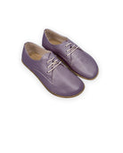 Men's Purple Oxford Shoes - Handcrafted Calf Leather Wide Toe Box | Bespoky
