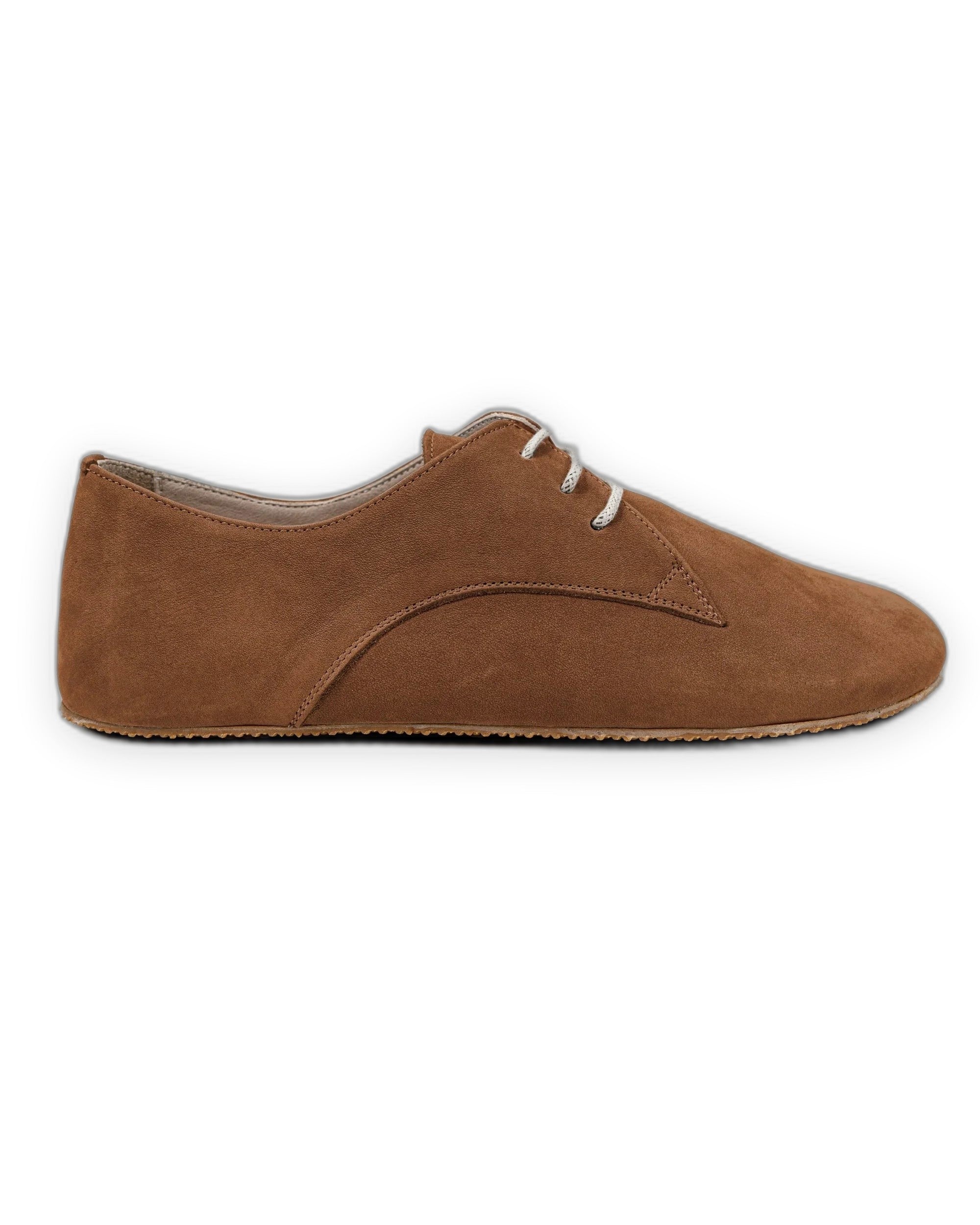 Close-up calf leather - Tan Nubuck Oxford Shoes Detail | Bespoky