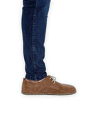 Detail Tan Suede Oxford Shoes - Handcrafted Calf Leather Turkey | Bespoky