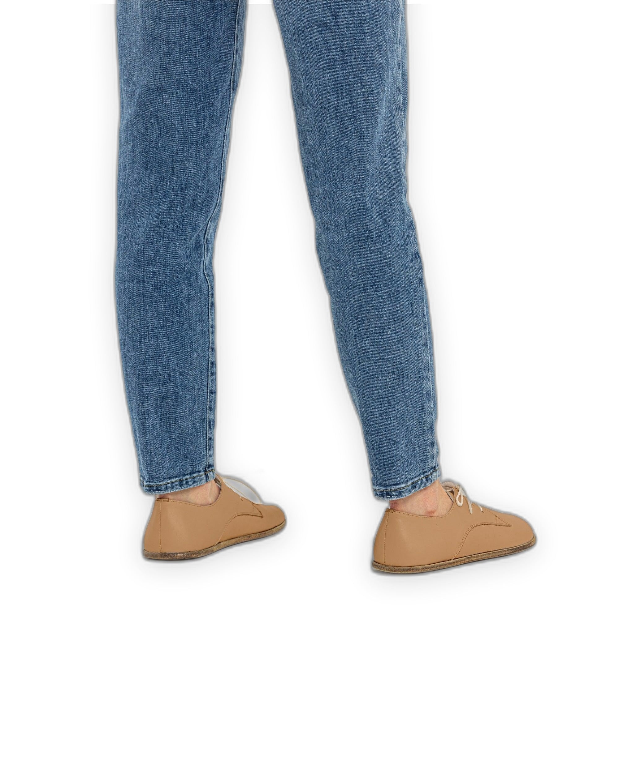 Detail Undyed Oxford Shoes - Handcrafted Calf Leather Turkey | Bespoky