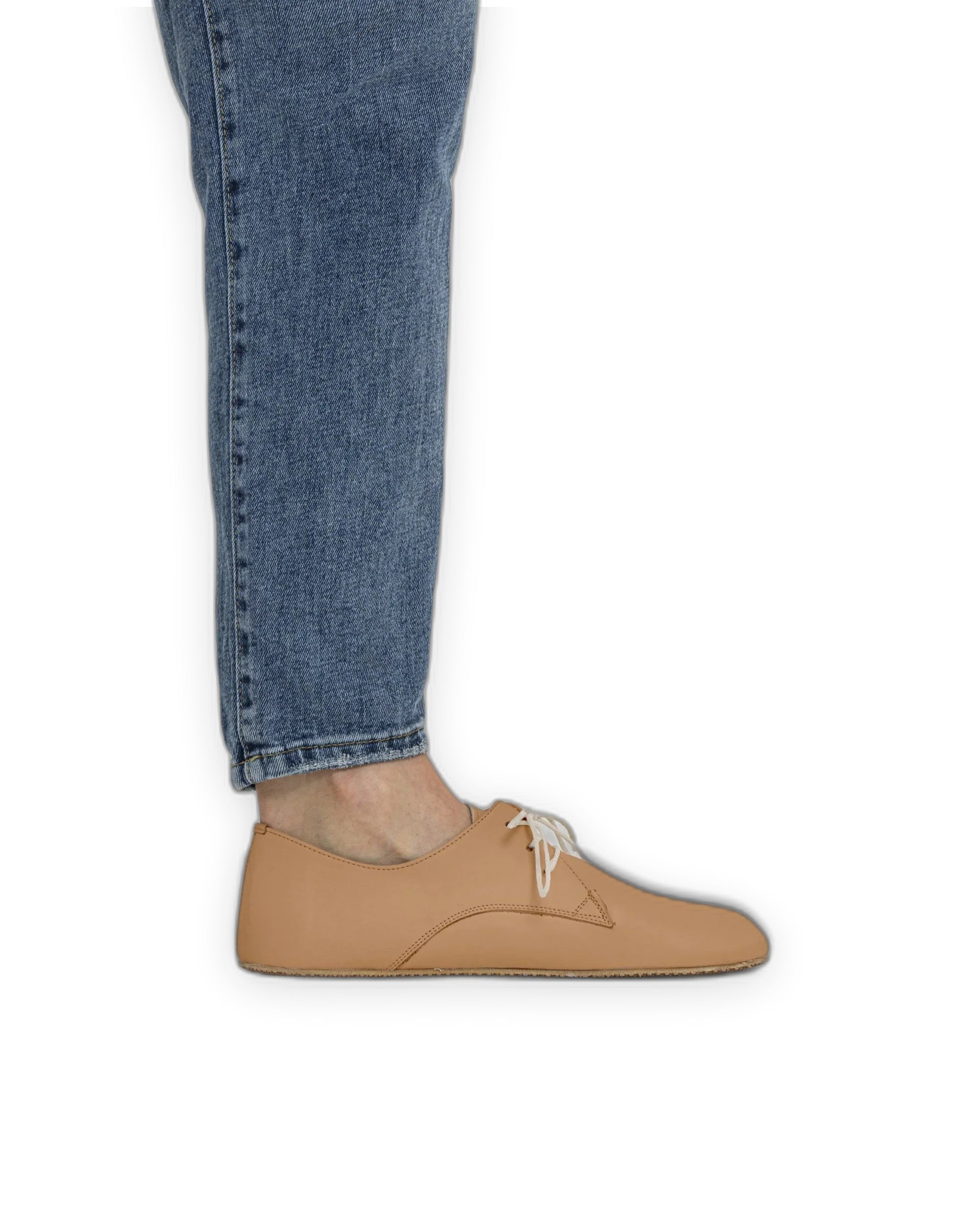 Detail Undyed Oxford Shoes - Handcrafted Calf Leather Turkey | Bespoky