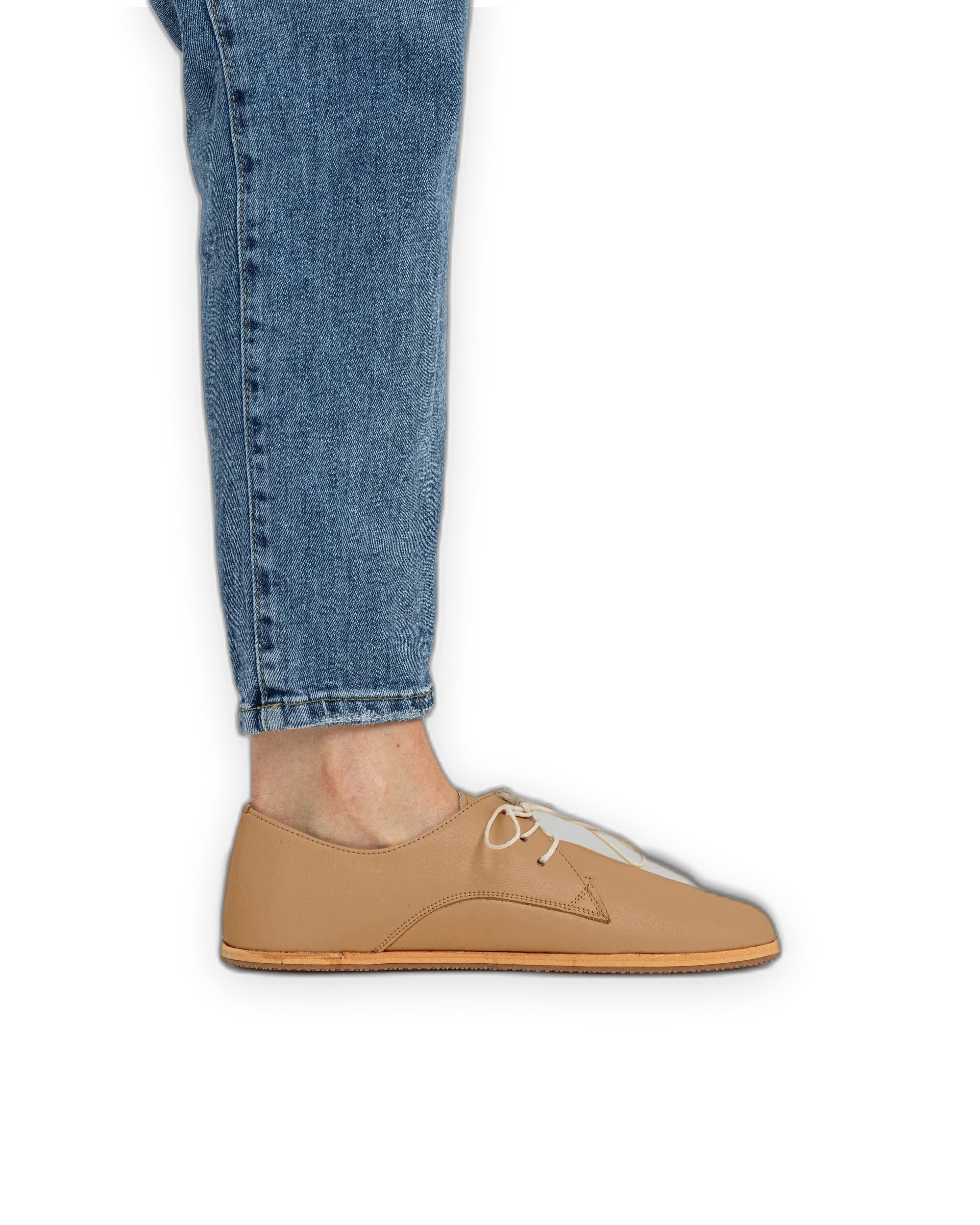 Back view Undyed Oxford Shoes - Calf Leather Handcrafted | Bespoky