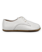 Side view White Oxford Shoes - Calf Leather Zero Drop | Bespoky