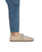Pair Beige Oxford Shoes - Barefoot Wide Toe Calf Leather | Bespoky