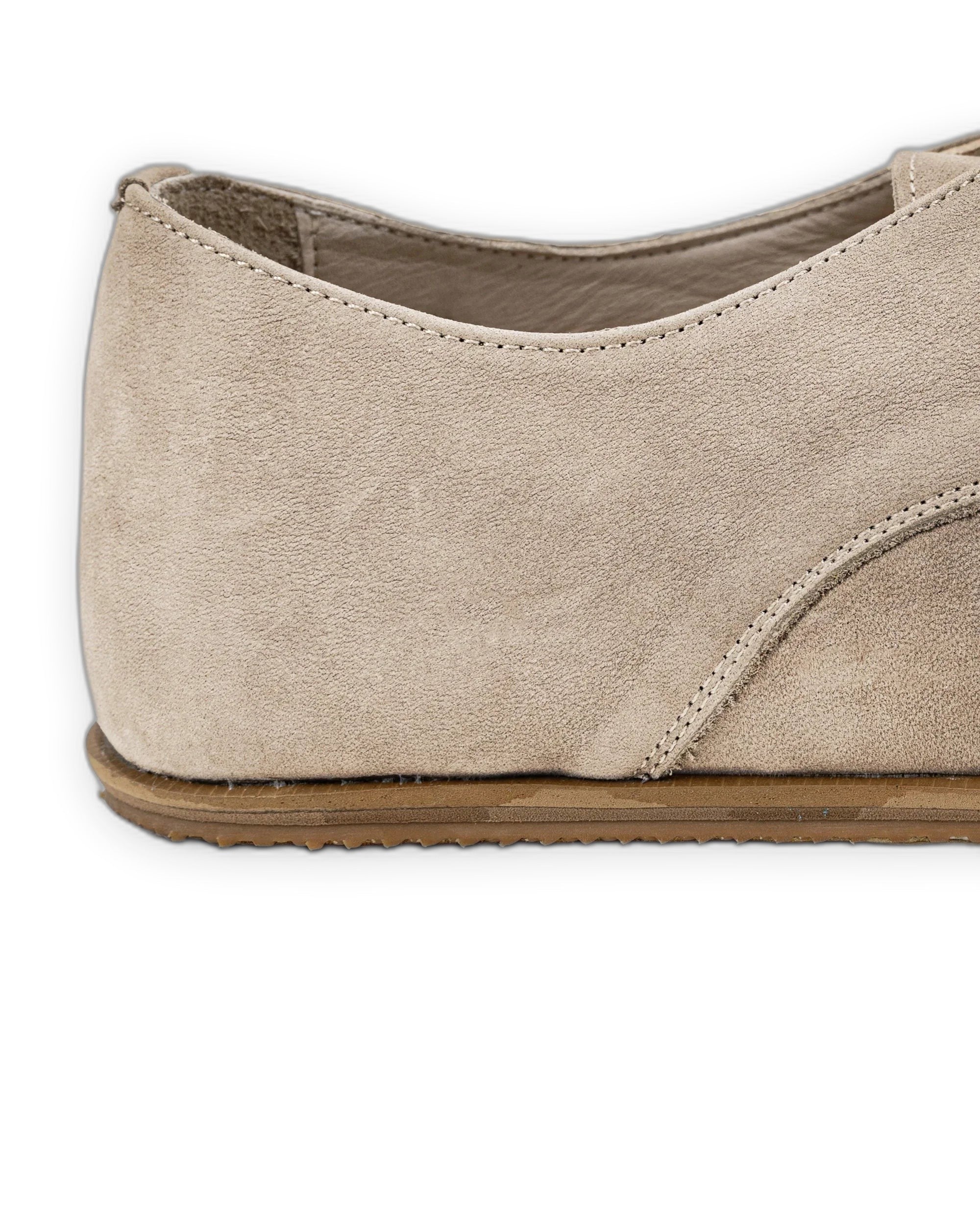Top view Beige Oxford Shoes - Handcrafted Calf Leather | Bespoky