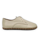 Top view Beige Oxford Shoes - Handcrafted Calf Leather | Bespoky