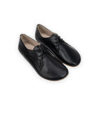 Women's Black Oxford Shoes - Handcrafted Calf Leather Wide Toe Box | Bespoky