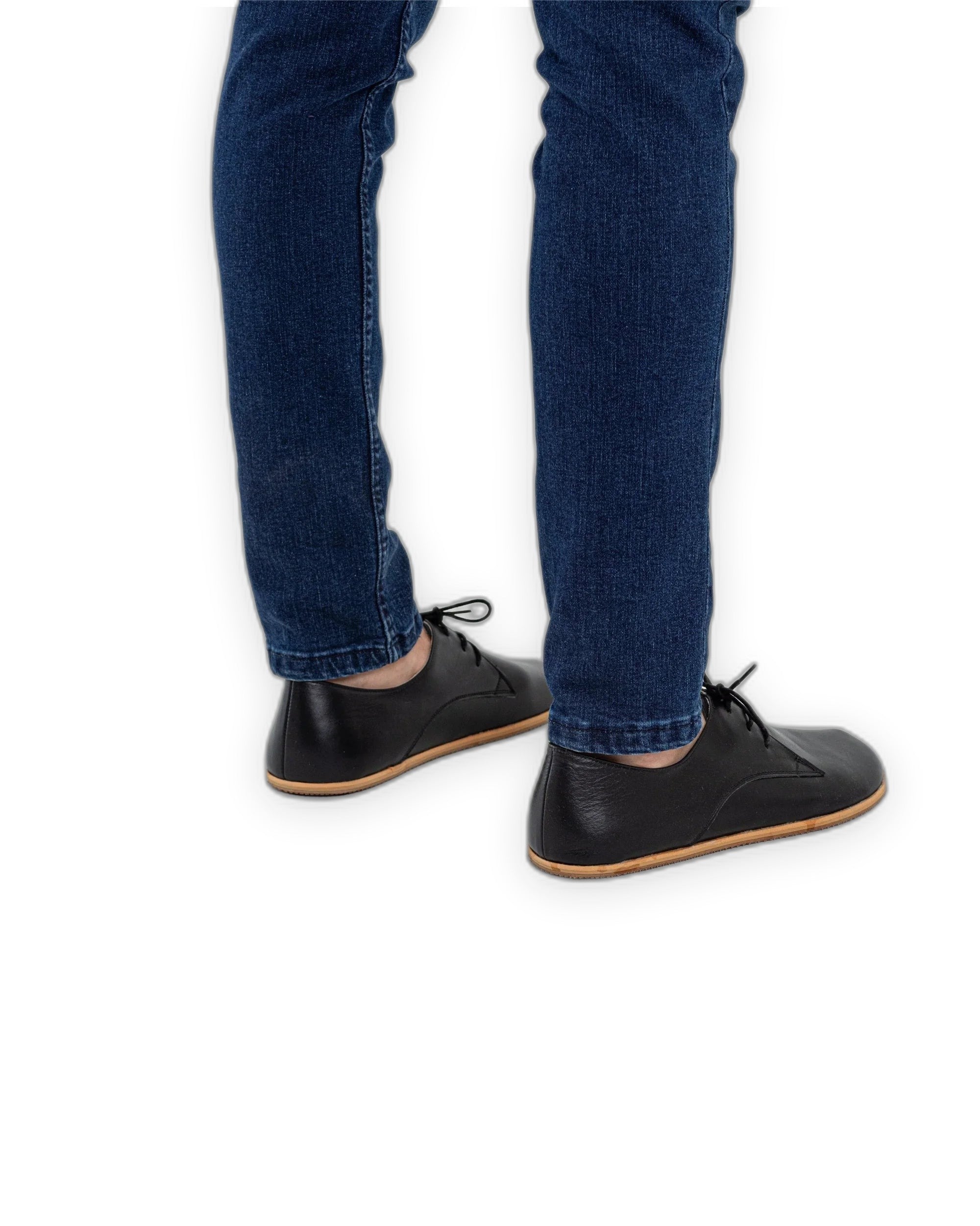 Detail Black Oxford Shoes - Handcrafted Calf Leather Turkey | Bespoky