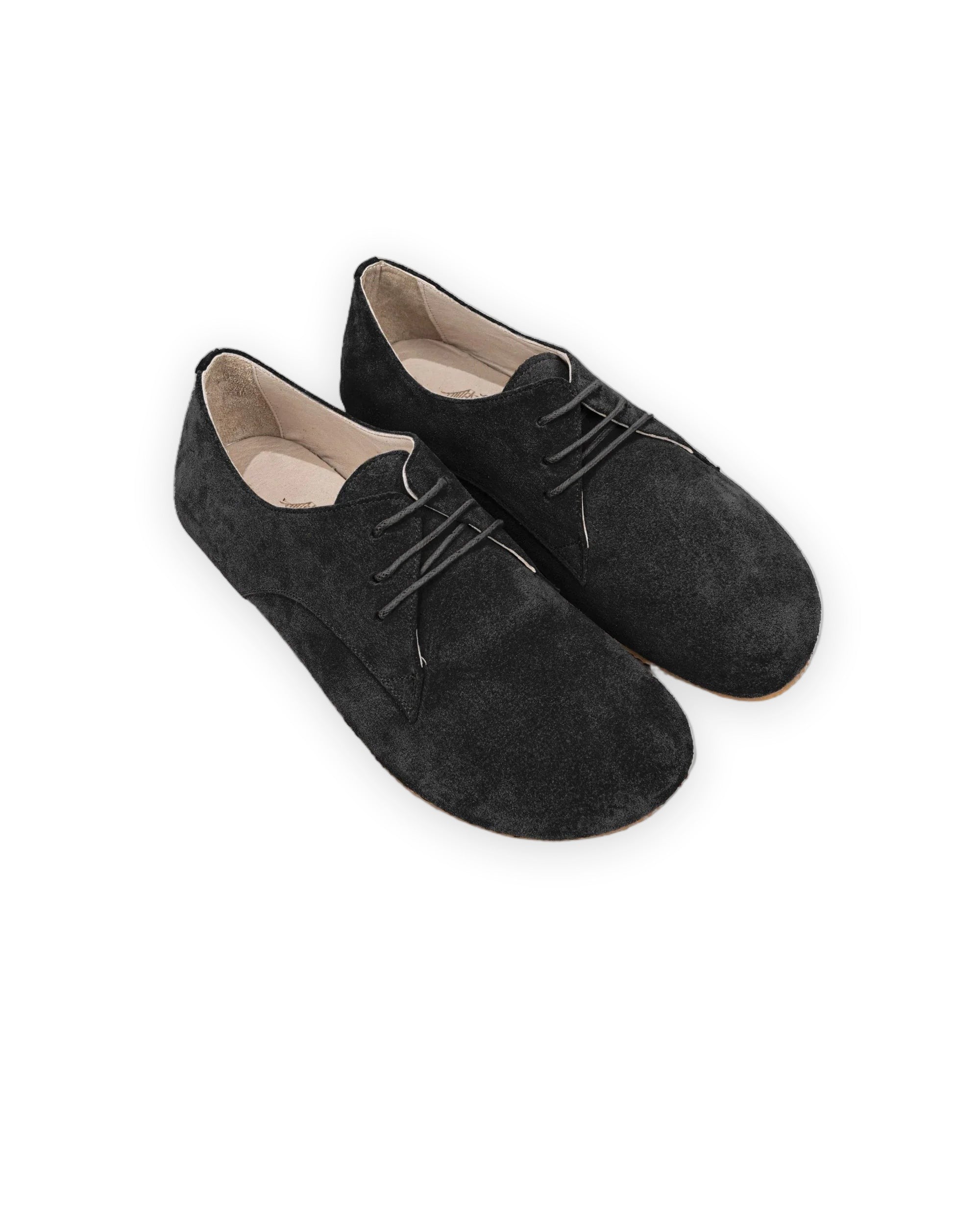 Women's Black Oxford Shoes - Handcrafted Calf Leather Wide Toe Box | Bespoky