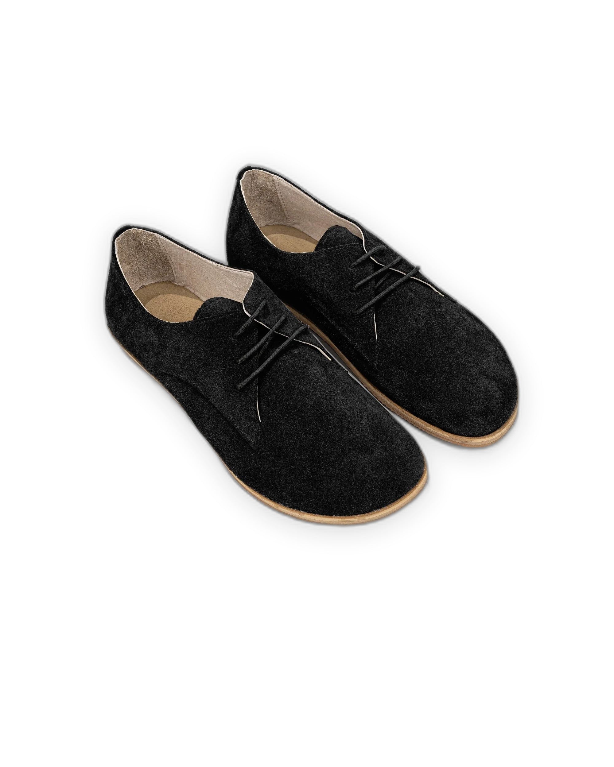 Women's Black Oxford Shoes - Handcrafted Calf Leather Wide Toe Box | Bespoky