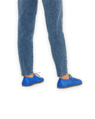Close-up calf leather - Blue Oxford Shoes Detail | Bespoky