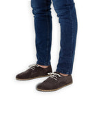 Side view Brown Oxford Shoes - Calf Leather Zero Drop | Bespoky