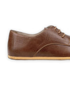 Detail Brown Oxford Shoes - Handcrafted Calf Leather Turkey | Bespoky