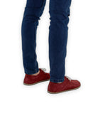 Top view Burgundy Oxford Shoes - Handcrafted Calf Leather | Bespoky