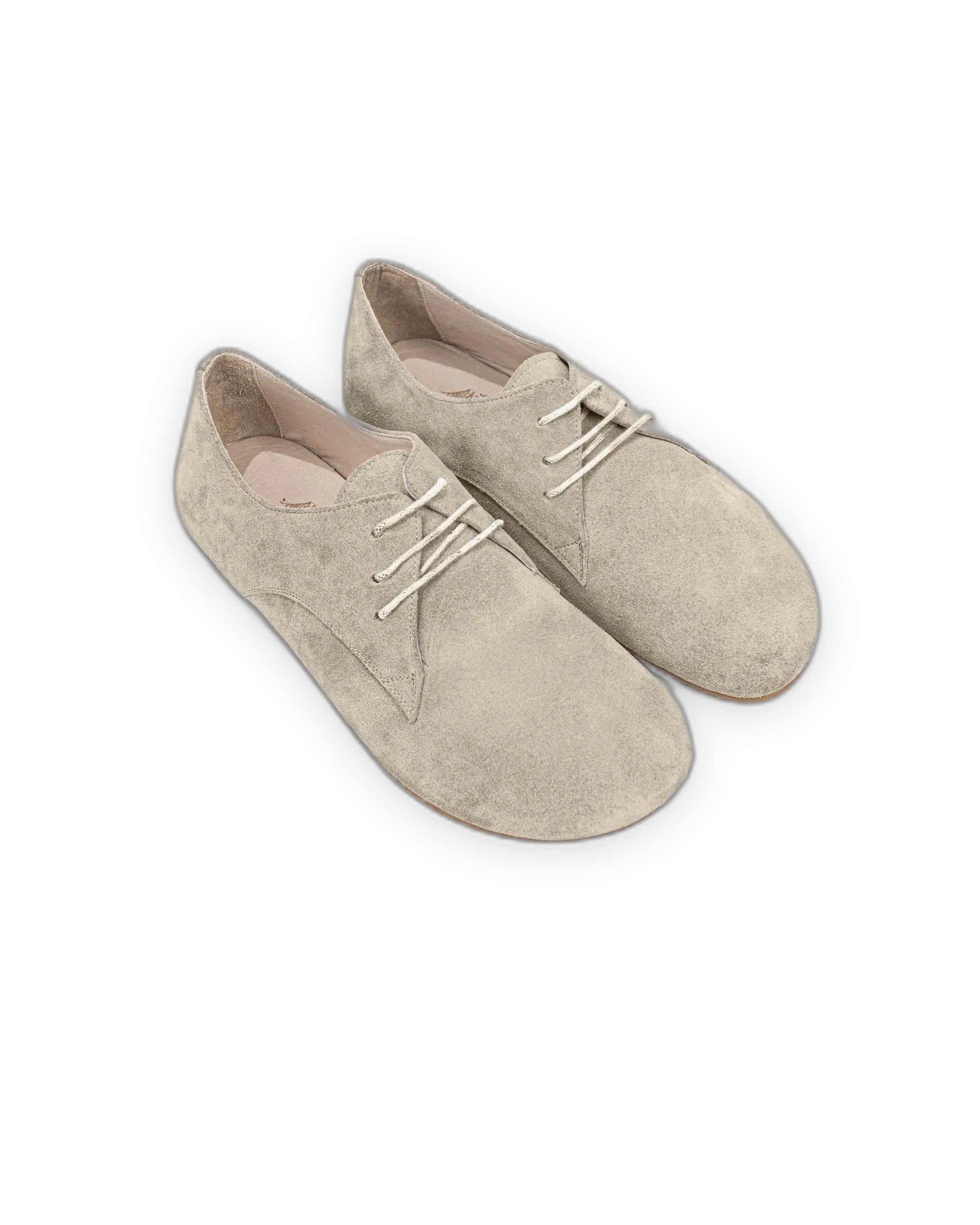 Barefoot Oxford Shoes Women Cream | Calf Leather Wide Toe