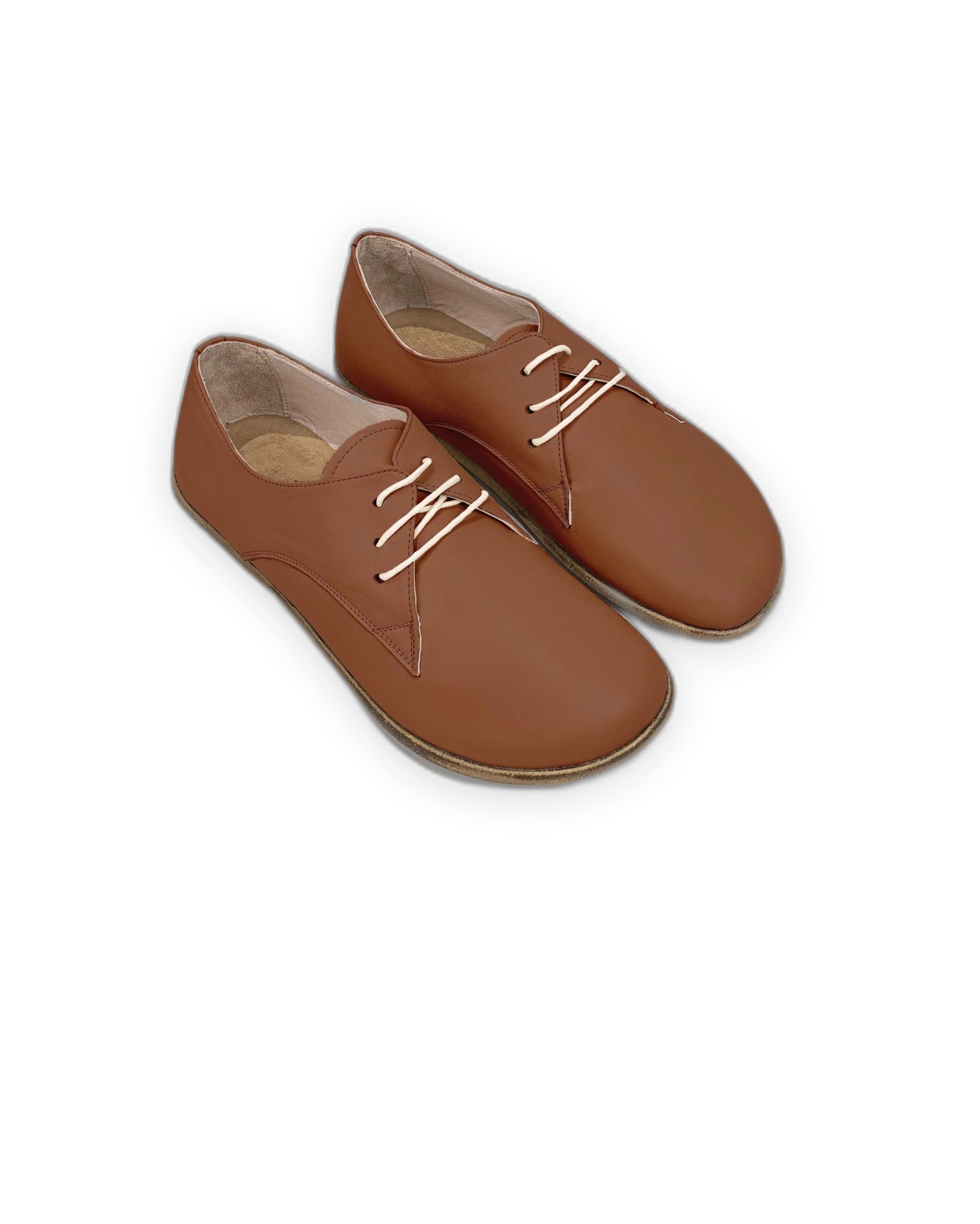 Women's Dark Brown Oxford Shoes - Handcrafted Calf Leather Wide Toe Box | Bespoky