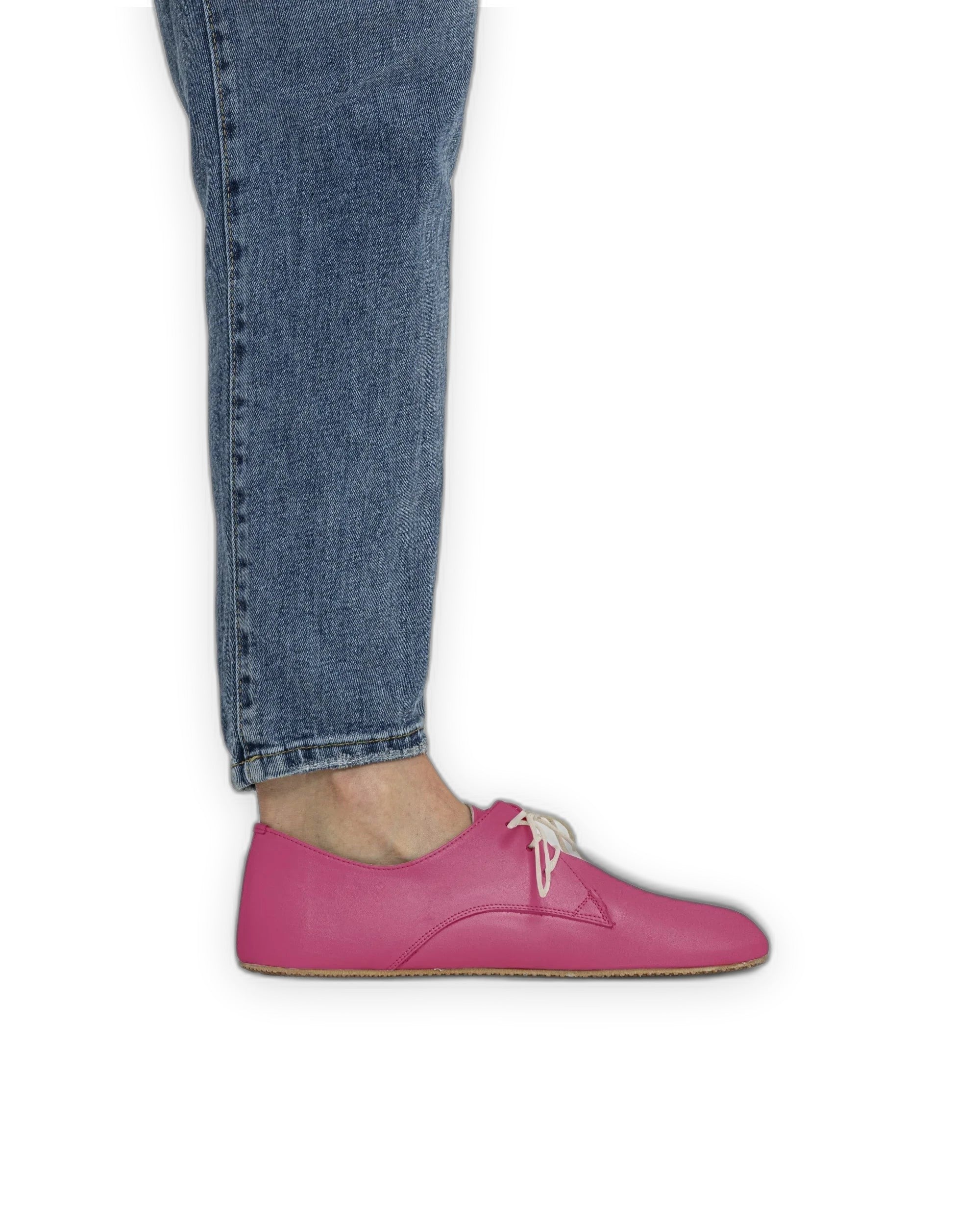 Back view Fuchsia Oxford Shoes - Calf Leather Handcrafted | Bespoky