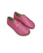 Women's Fuchsia Oxford Shoes - Handcrafted Calf Leather Wide Toe Box | Bespoky