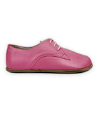 Side view Fuchsia Oxford Shoes - Calf Leather Zero Drop | Bespoky