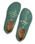 Back view Green Oxford Shoes - Calf Leather Handcrafted | Bespoky