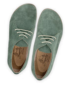 Side view Green Oxford Shoes - Calf Leather Zero Drop | Bespoky