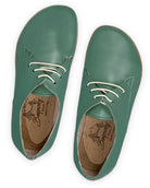 Side view Green Oxford Shoes - Calf Leather Zero Drop | Bespoky