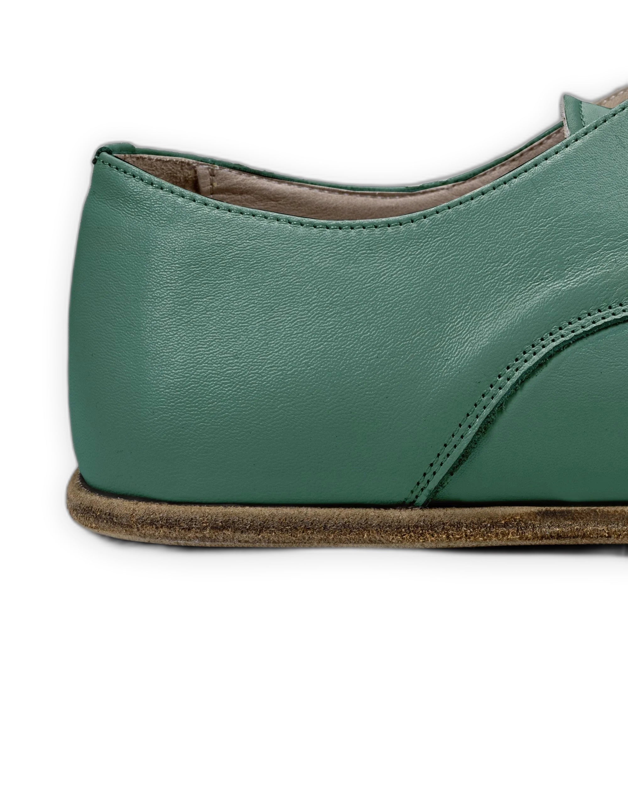 Top view Green Oxford Shoes - Handcrafted Calf Leather | Bespoky