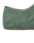 Top view Green Oxford Shoes - Handcrafted Calf Leather | Bespoky