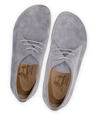 Side view Grey Oxford Shoes - Calf Leather Zero Drop | Bespoky