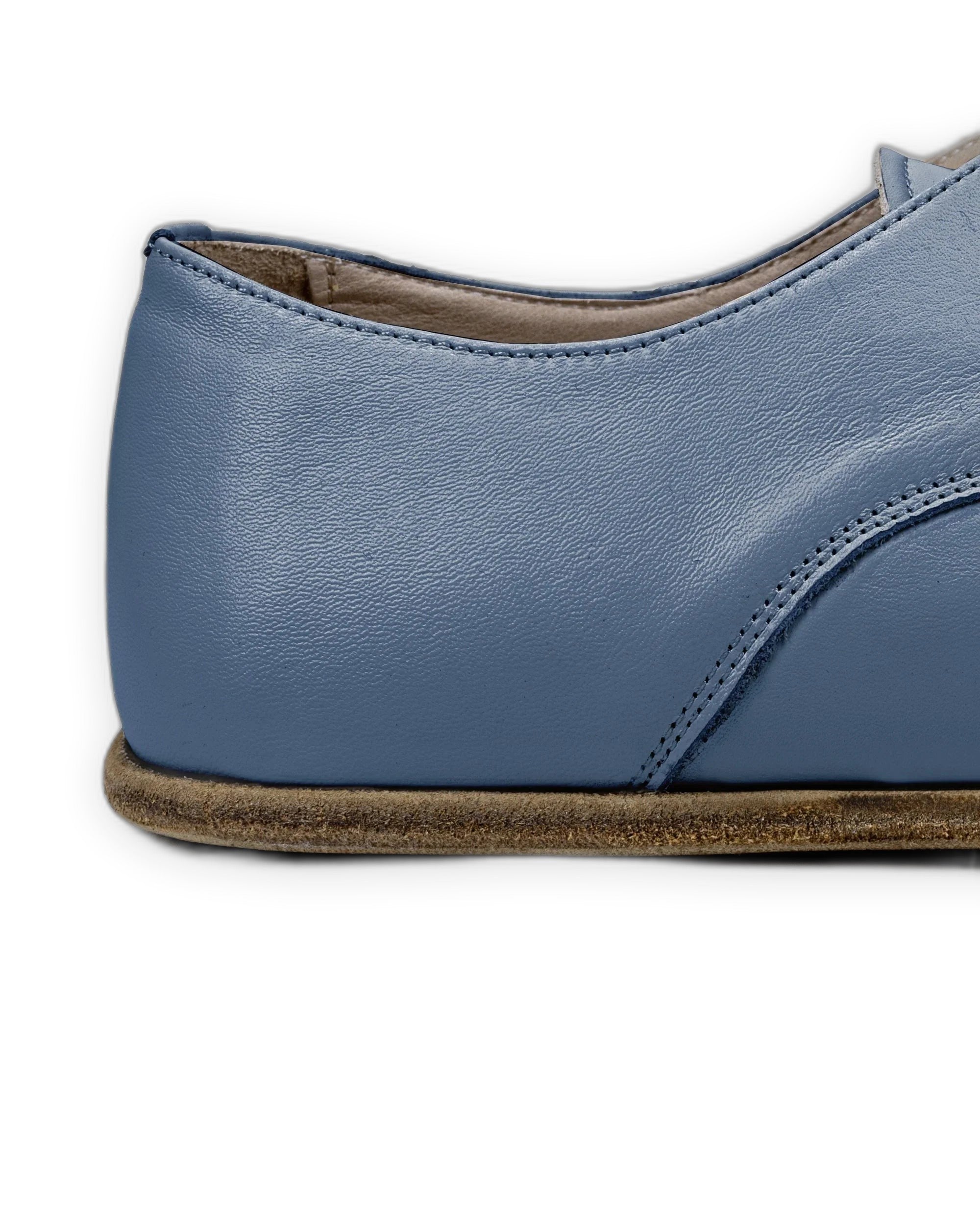 Top view Jean Blue Oxford Shoes - Handcrafted Calf Leather | Bespoky