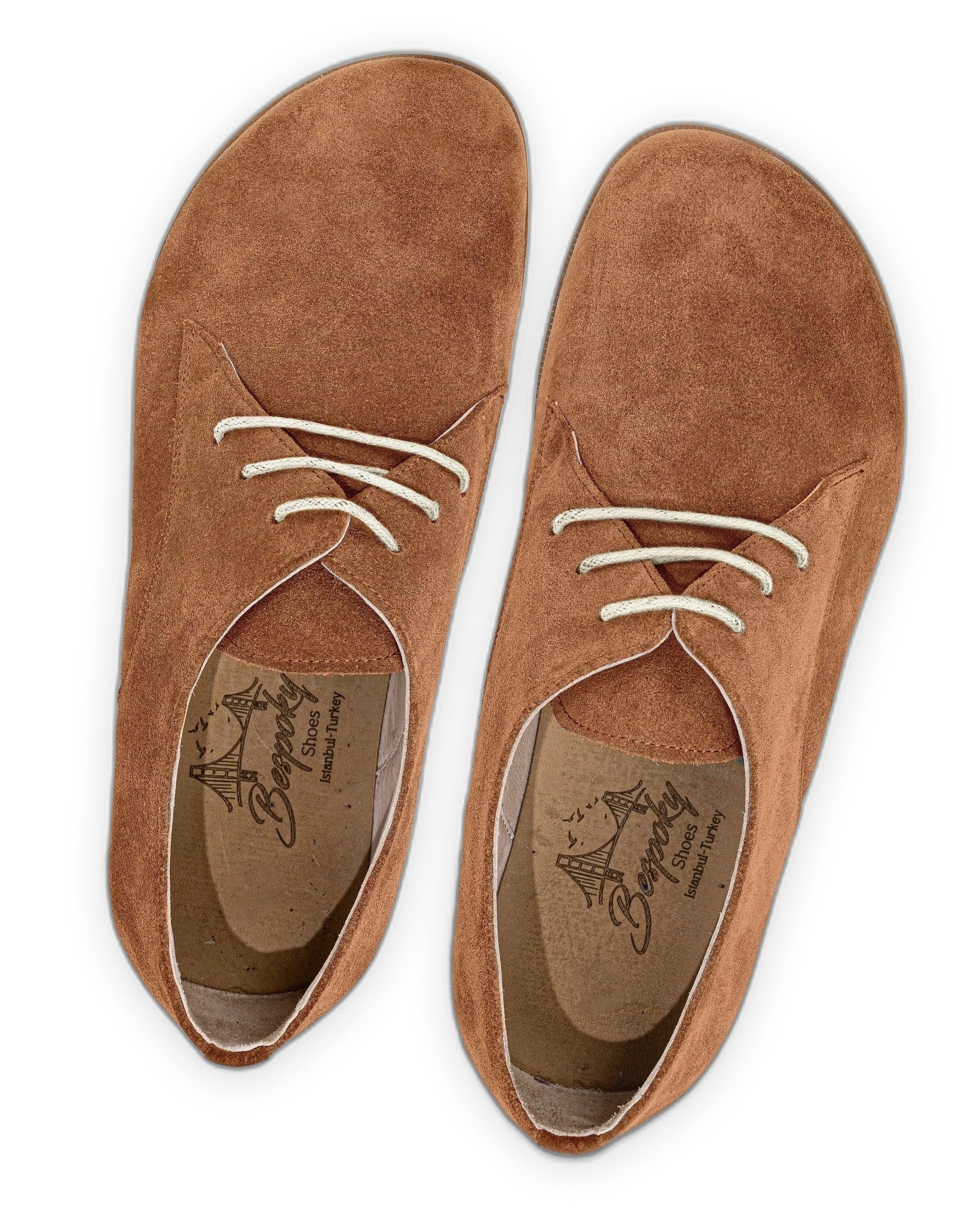 Side view Leather Oxford Shoes - Calf Leather Zero Drop | Bespoky