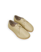 Women's Yellow Oxford Shoes - Handcrafted Calf Leather Wide Toe Box | Bespoky