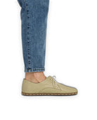 Pair Yellow Oxford Shoes - Barefoot Wide Toe Calf Leather | Bespoky