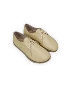 Women's Yellow Oxford Shoes - Handcrafted Calf Leather Wide Toe Box | Bespoky