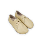 Women's Yellow Oxford Shoes - Handcrafted Calf Leather Wide Toe Box | Bespoky