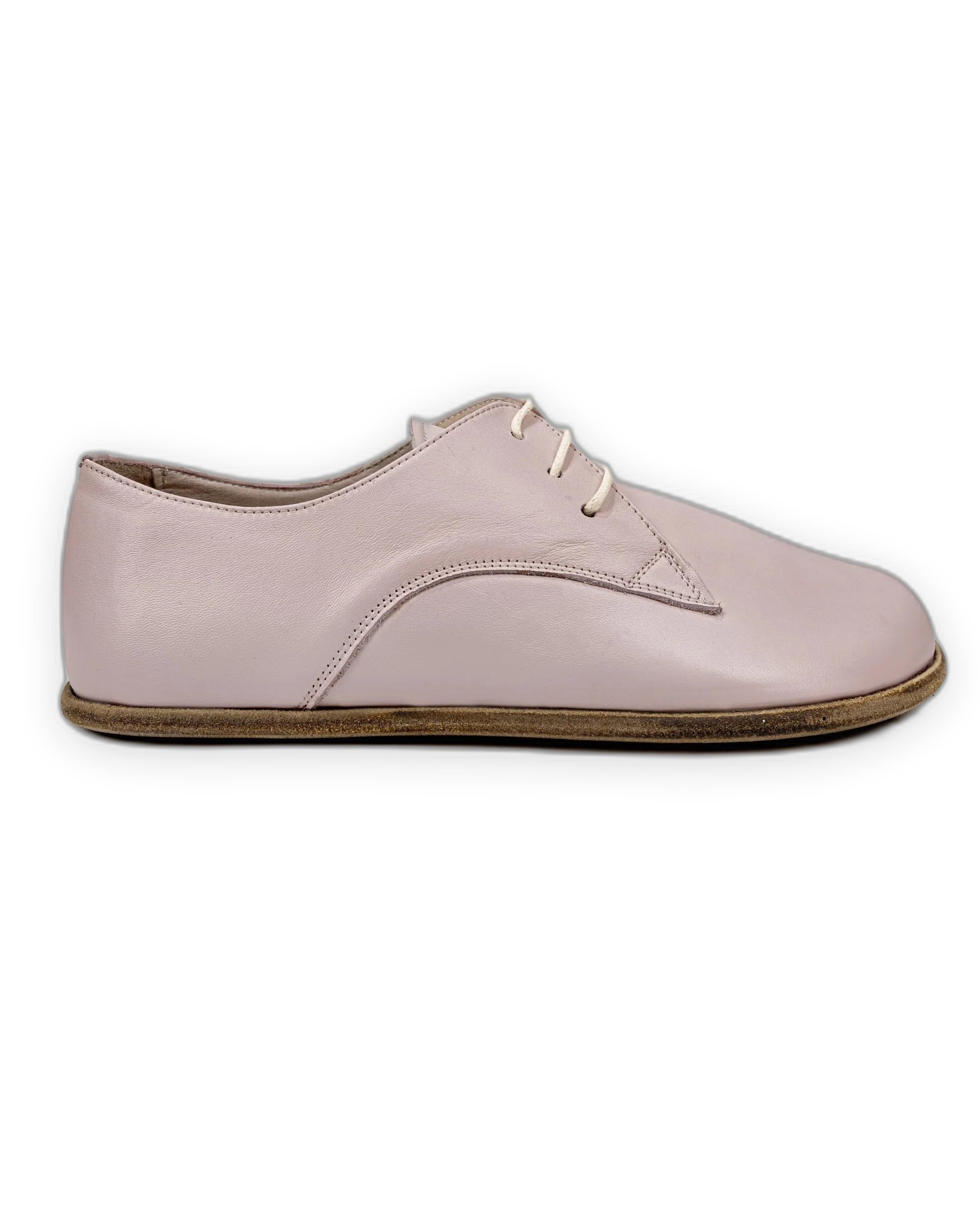 Detail Pink Oxford Shoes - Handcrafted Calf Leather Turkey | Bespoky