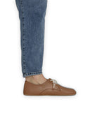 Pair Tan Oxford Shoes - Barefoot Wide Toe Calf Leather | Bespoky