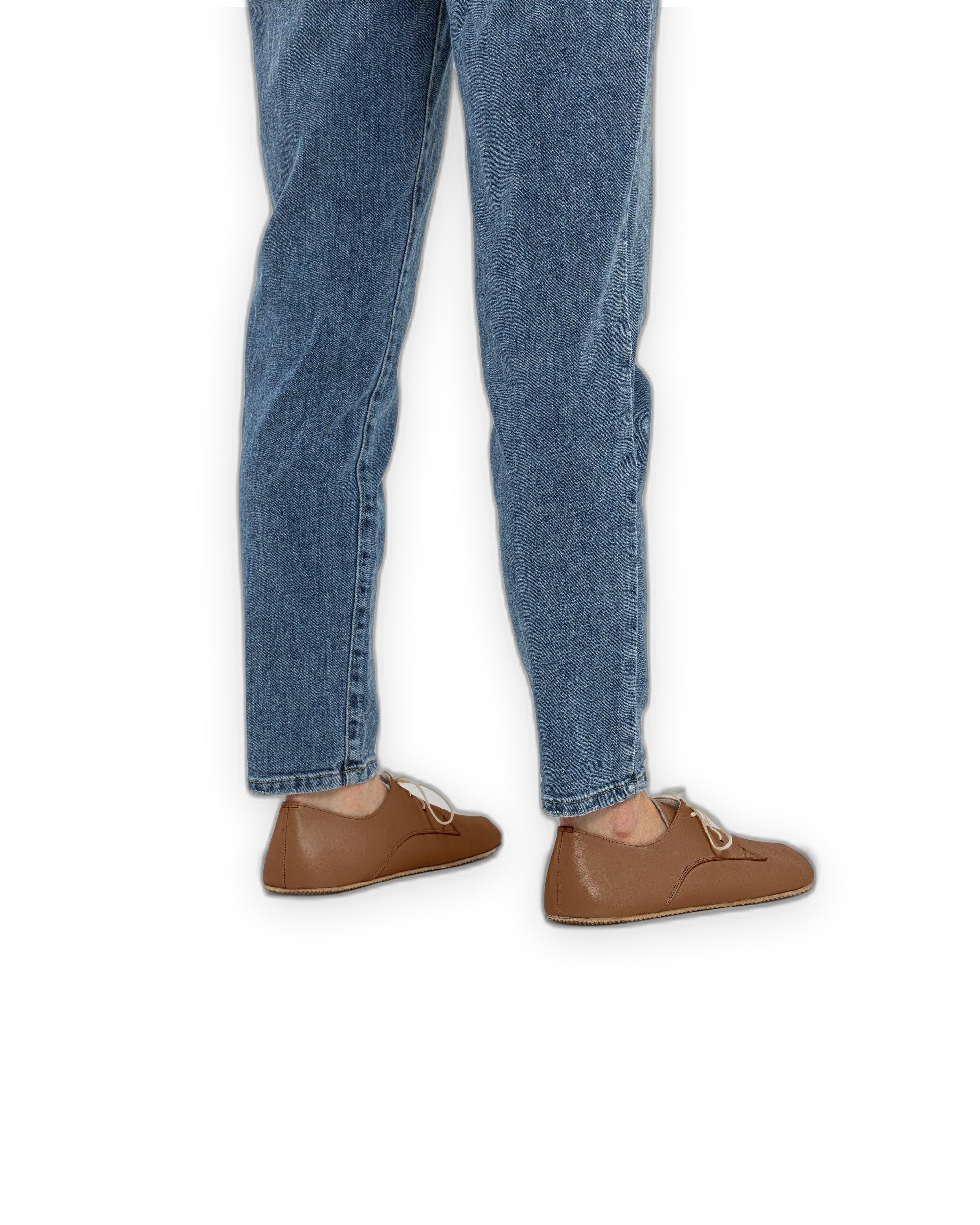 Close-up calf leather - Tan Oxford Shoes Detail | Bespoky