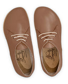 Side view Tan Oxford Shoes - Calf Leather Zero Drop | Bespoky