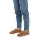 Detail Tan Oxford Shoes - Handcrafted Calf Leather Turkey | Bespoky