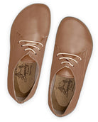 Side view Tan Oxford Shoes - Calf Leather Zero Drop | Bespoky
