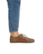 Pair Tan Oxford Shoes - Barefoot Wide Toe Calf Leather | Bespoky
