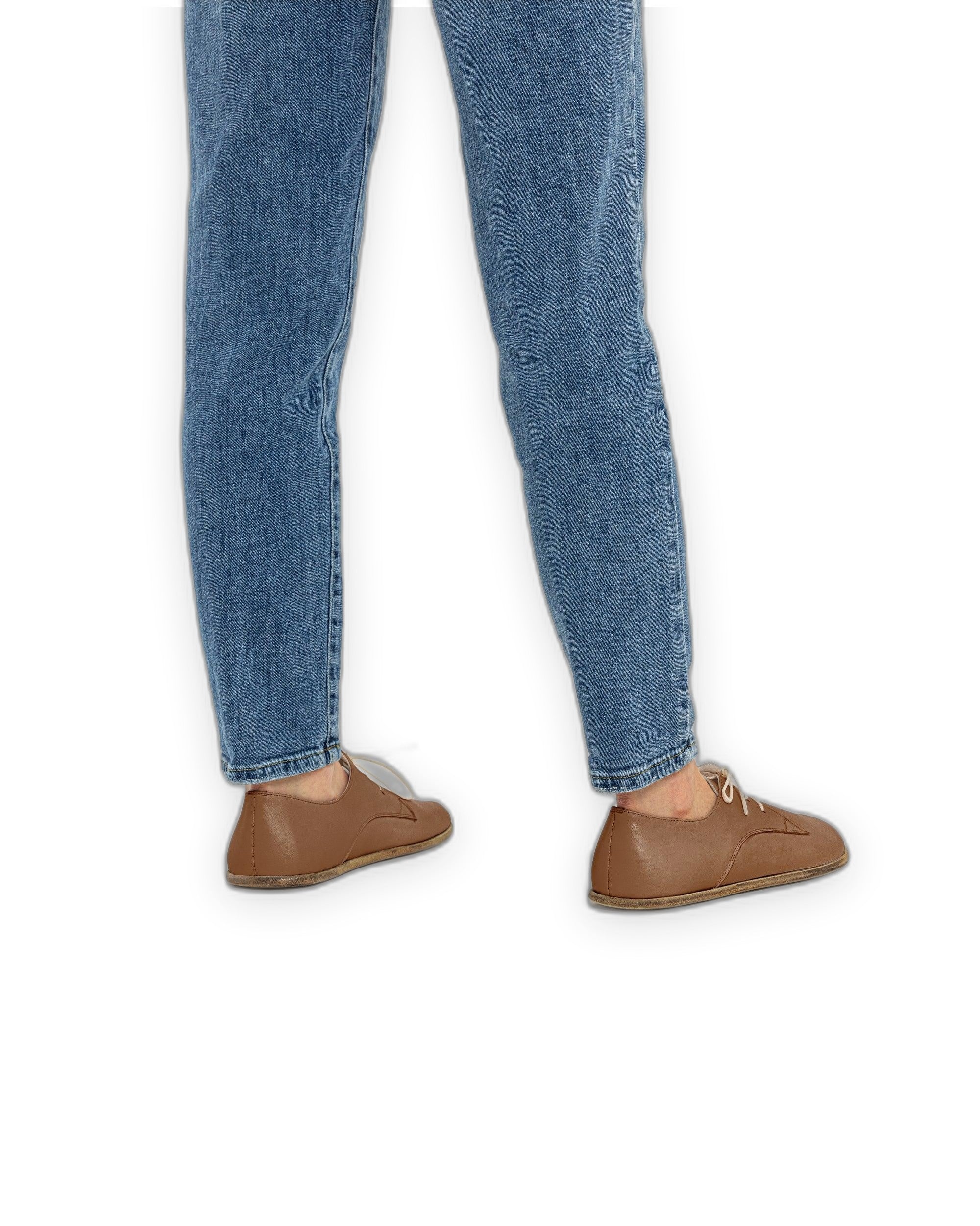 Close-up calf leather - Tan Oxford Shoes Detail | Bespoky