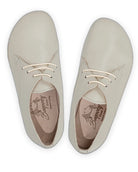 Pair Lucas Beige Oxford Shoes - Barefoot Wide Toe Calf Leather | Bespoky