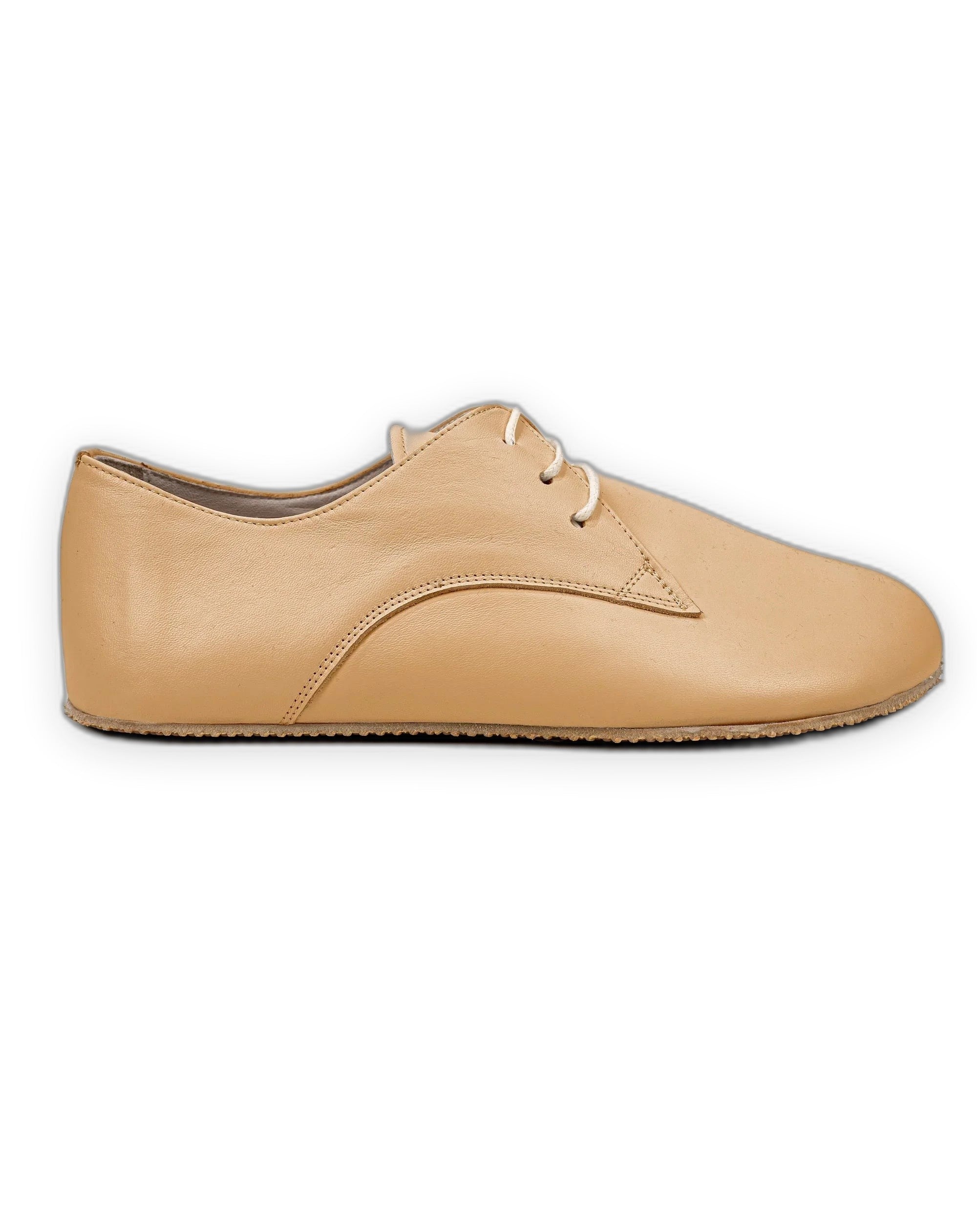 Detail Melon Yellow Oxford Shoes - Handcrafted Calf Leather Turkey | Bespoky